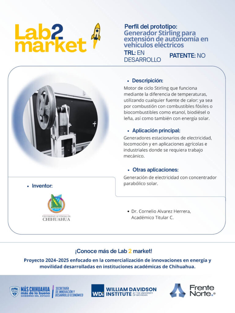 Prototipos Lab to Market - Generador Stirling